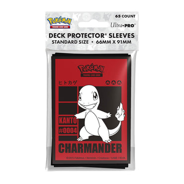 Pokemon Deck Protector Sleeves: Charmander 2025 (65 Count / Ultra PRO)