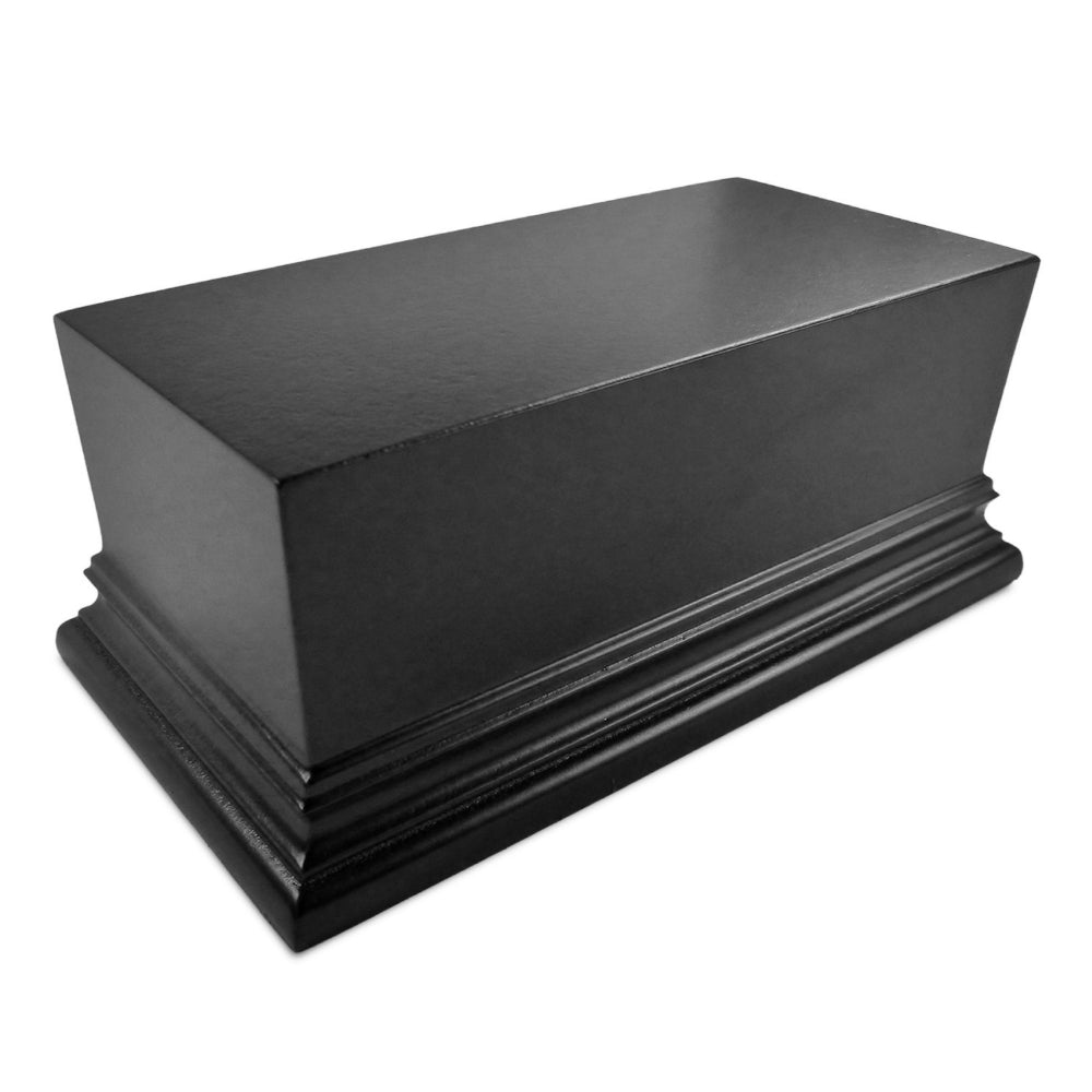 GSW: Block Plinth - 12x6cm Black Rectangular