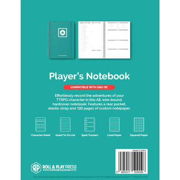 D&D Player's Notebook