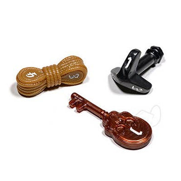 PolyHero Dice: Burglar's Bundle (D2 Skeleton Key / D3 Grappling Hook / D4 Rope)