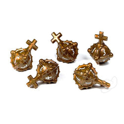 PolyHero Dice: Cleric Set - Merciful Gold (5D4 Hand Grenades)