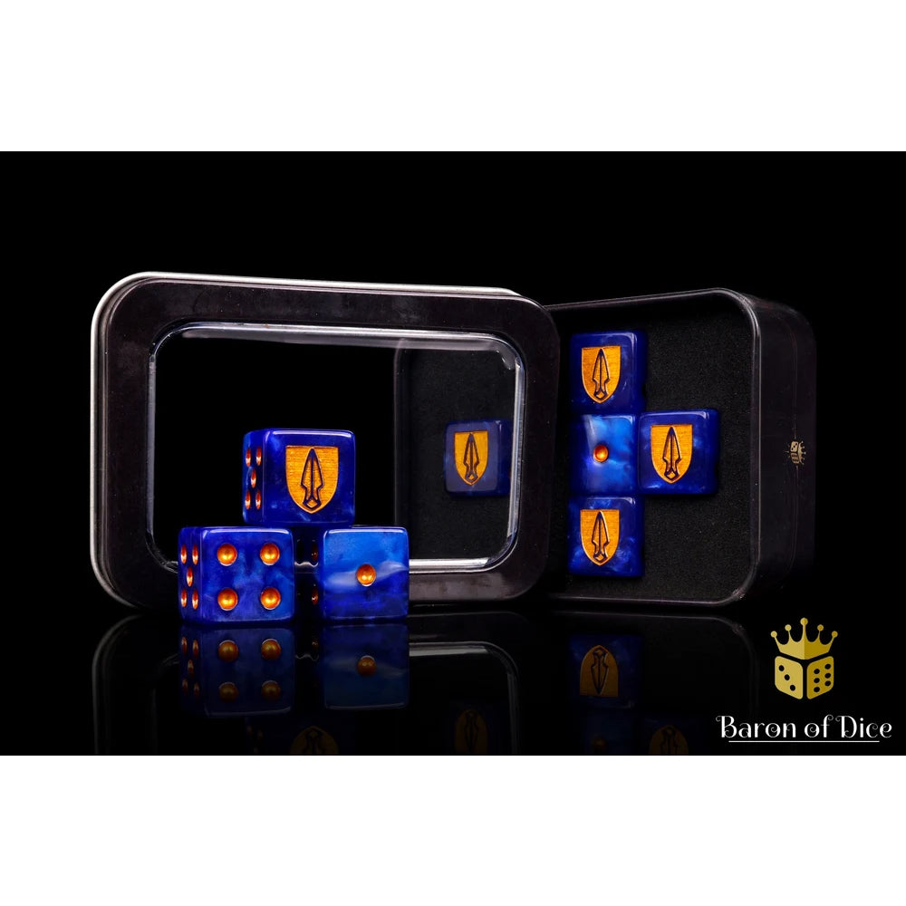 Baron Of Dice: Official Trench Crusade Dice Set - Principality Of New Antioch (8D6)