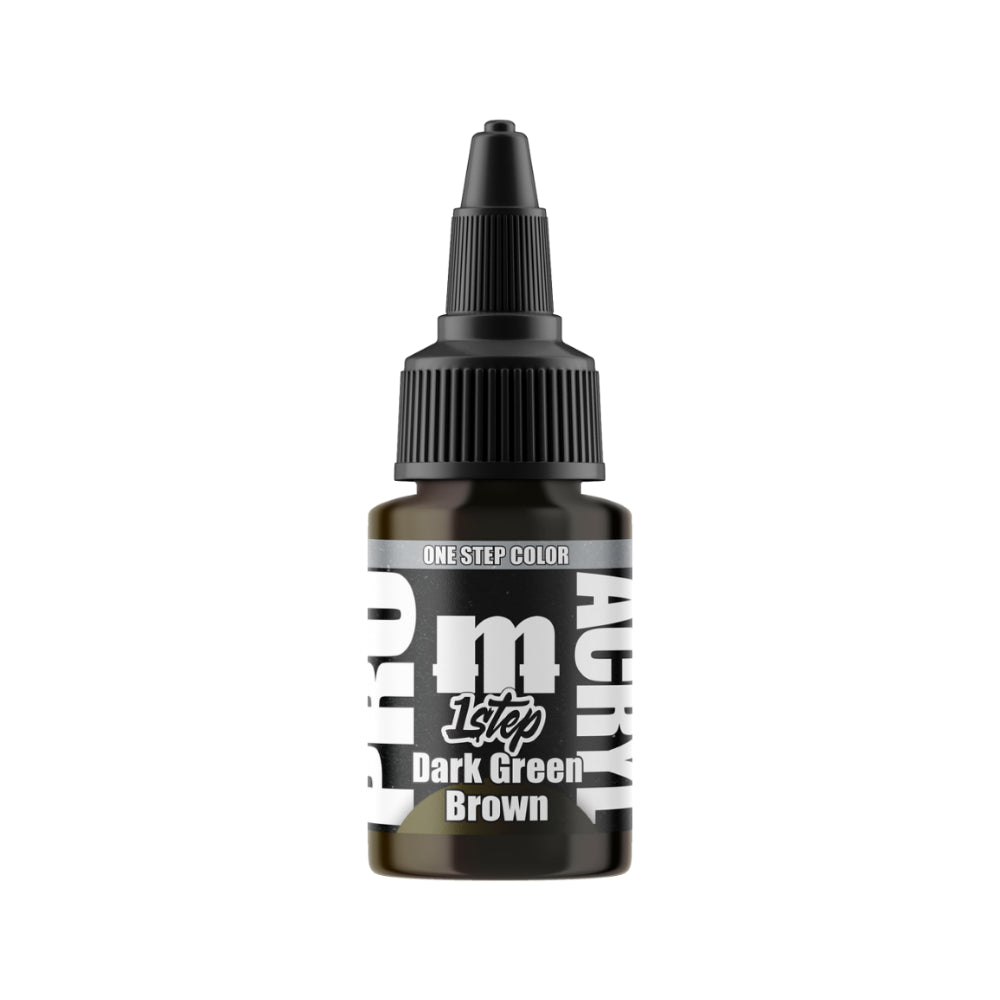 Monument Hobbies: Pro Acryl 1Step - Dark Green Brown (22ml)