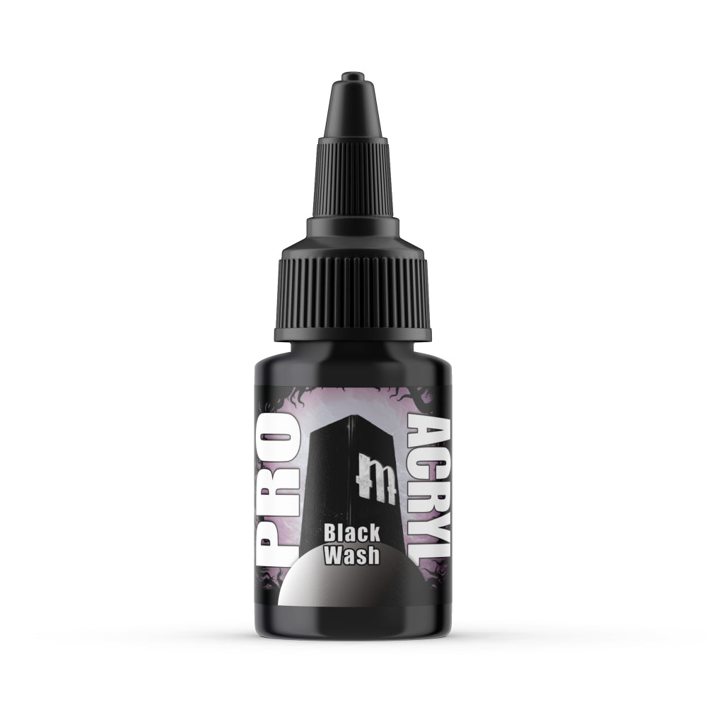 Monument Hobbies: Pro Acryl 200 - Black Wash (22ml)