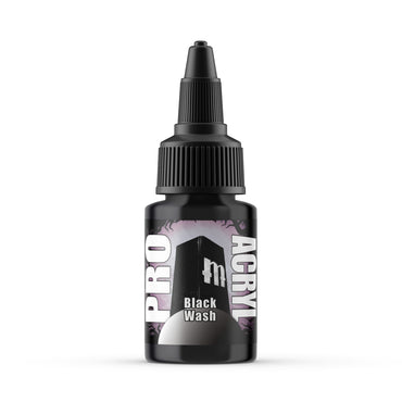 Monument Hobbies: Pro Acryl 200 - Black Wash (22ml)