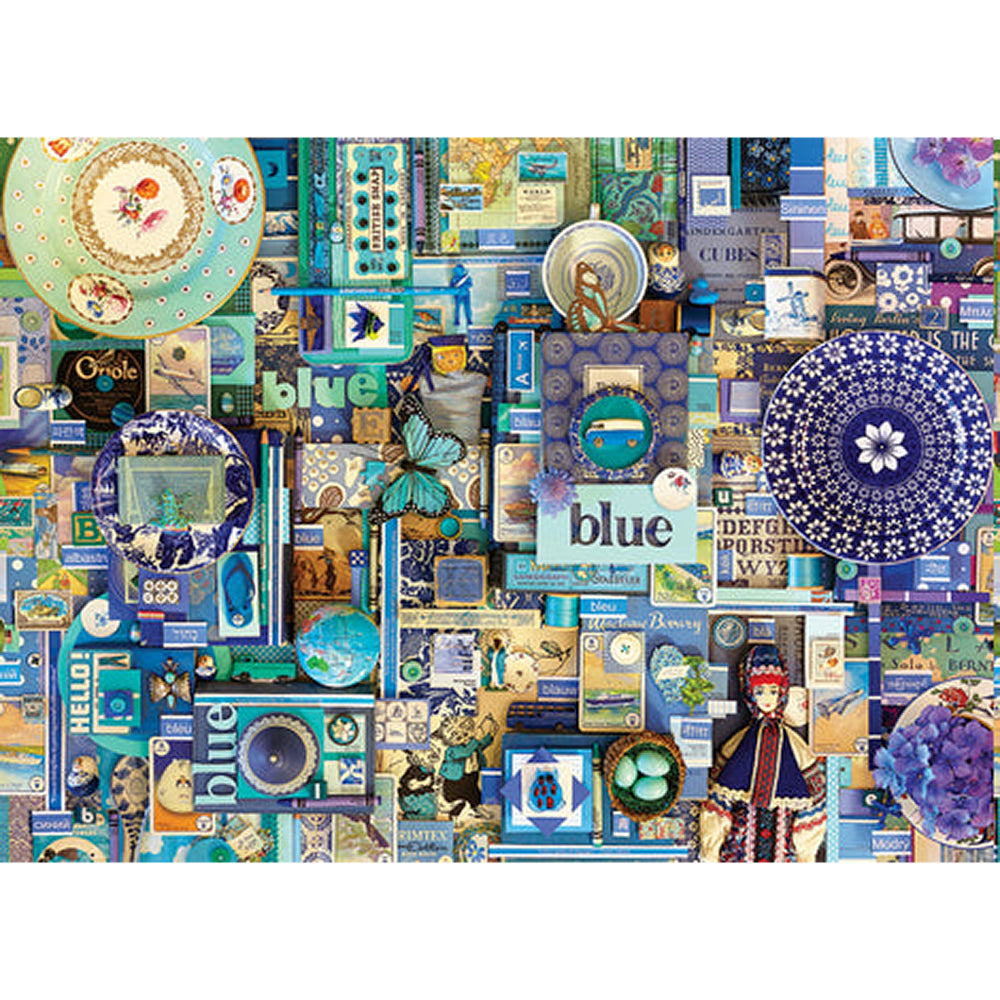 Cobble Hill Puzzles (1000 Pieces): The Rainbow Project - Blue