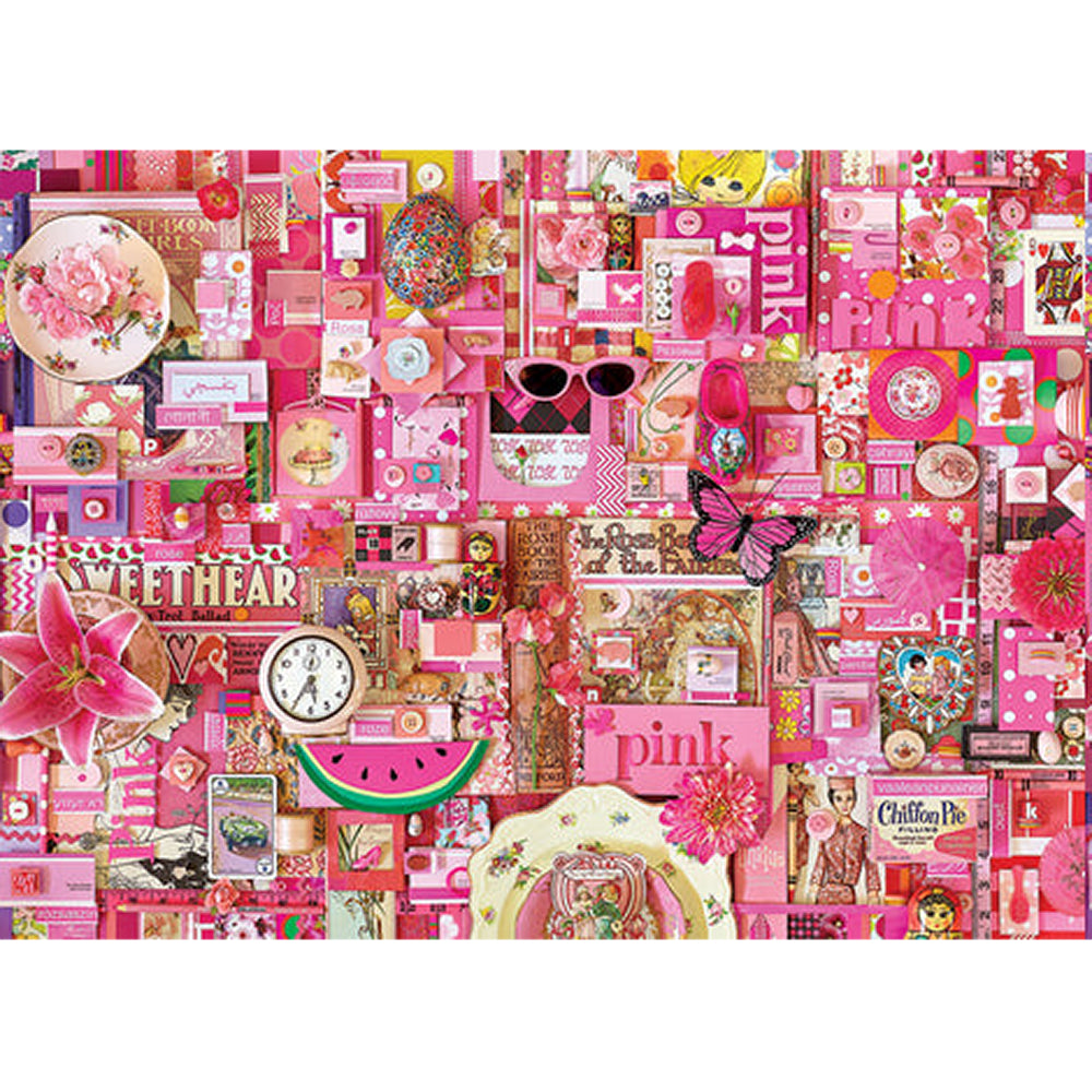 Cobble Hill Puzzles (1000 Pieces): The Rainbow Project - Pink