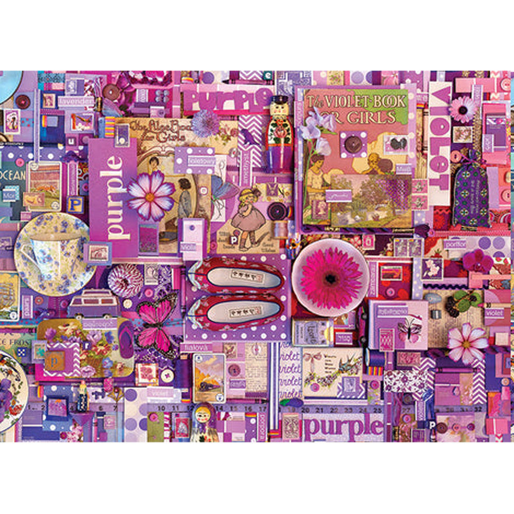 Cobble Hill Puzzles (1000 Pieces): The Rainbow Project - Purple