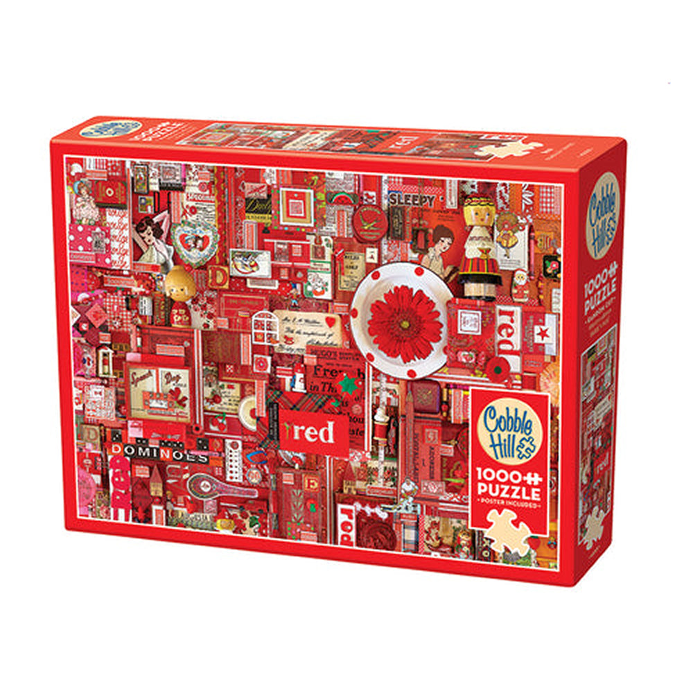 Cobble Hill Puzzles (1000 Pieces): The Rainbow Project - Red