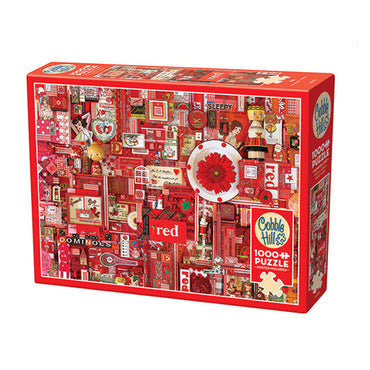 Cobble Hill Puzzles (1000 Pieces): The Rainbow Project - Red