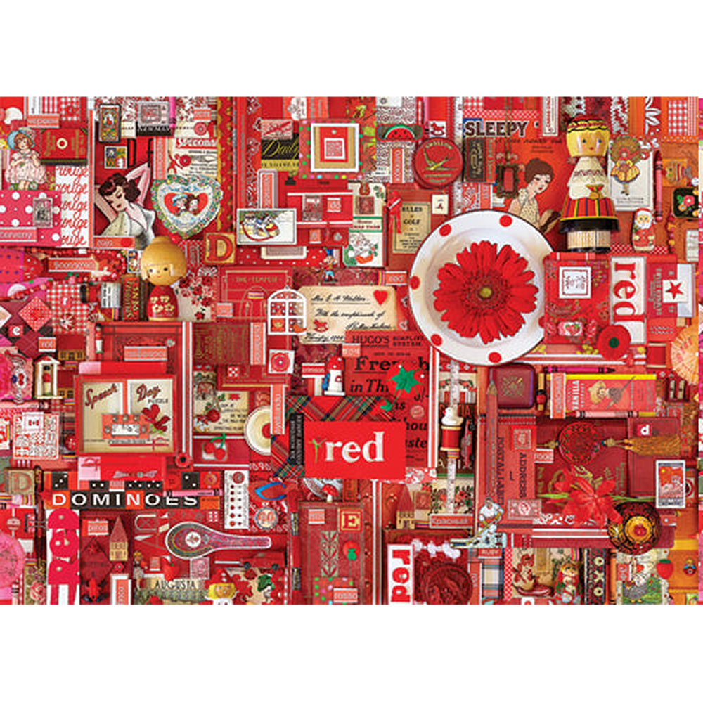 Cobble Hill Puzzles (1000 Pieces): The Rainbow Project - Red