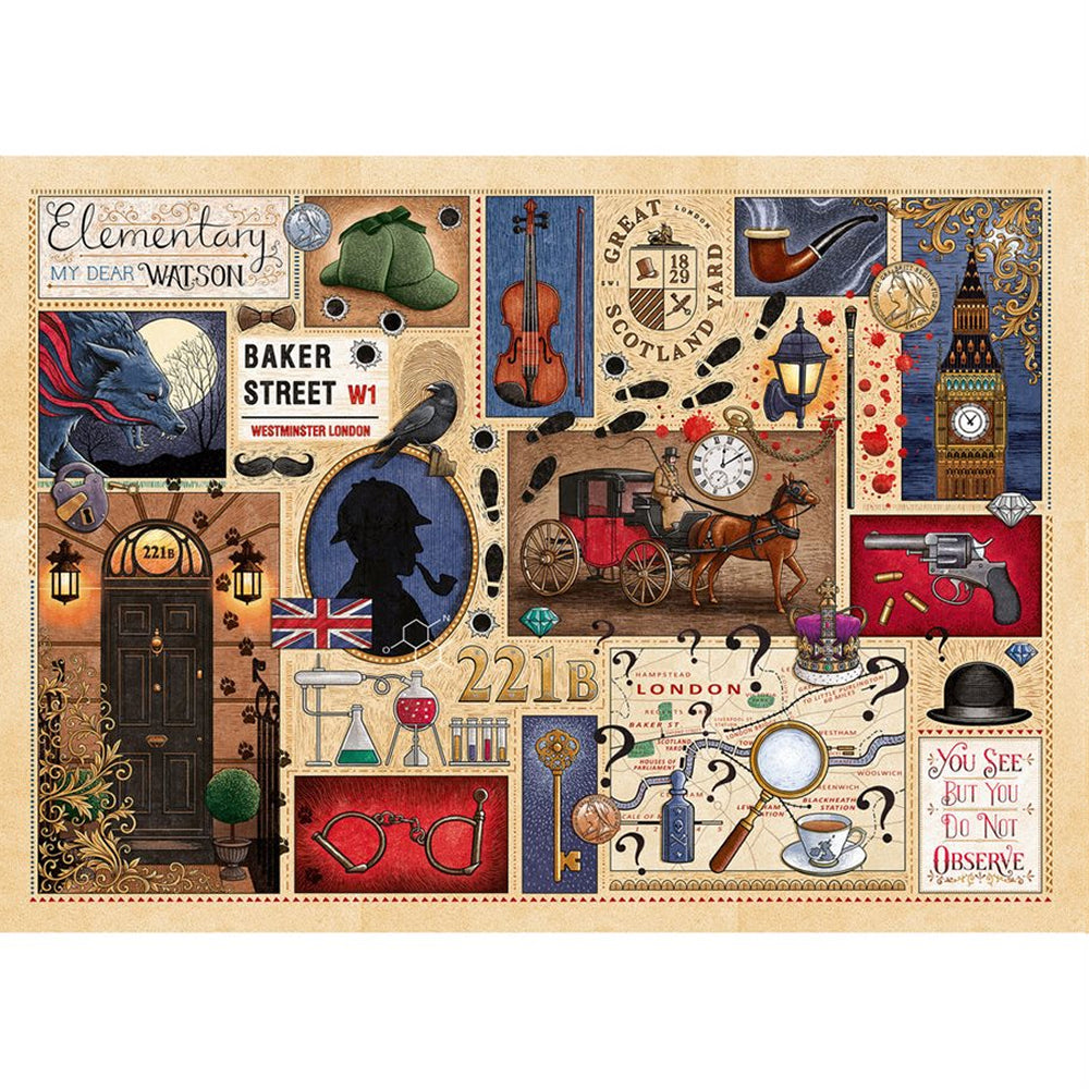 Gibsons Puzzles (1000 Pieces): Book Club - Sherlock Holmes
