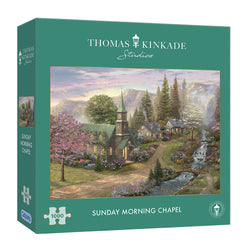 Gibsons Puzzles (1000 Pieces): Thomas Kinkade - Sunday Morning Chapel