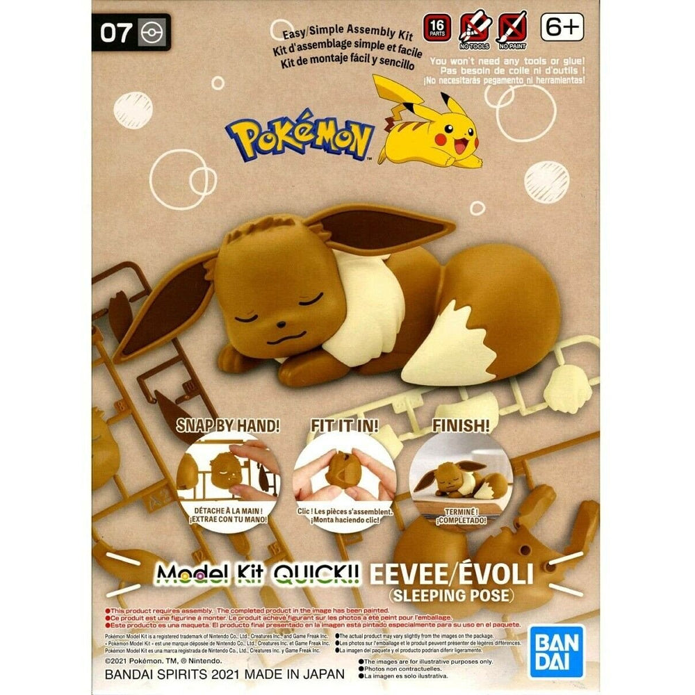 Pokemon Model Kit: QUICK!! (07) Eevee - Sleeping Pose