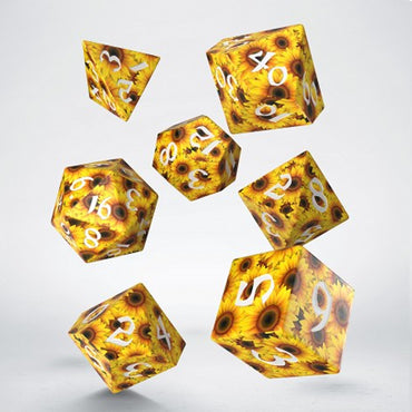 RPG Dice: Full Art - Sunflower (Q-Workshop)