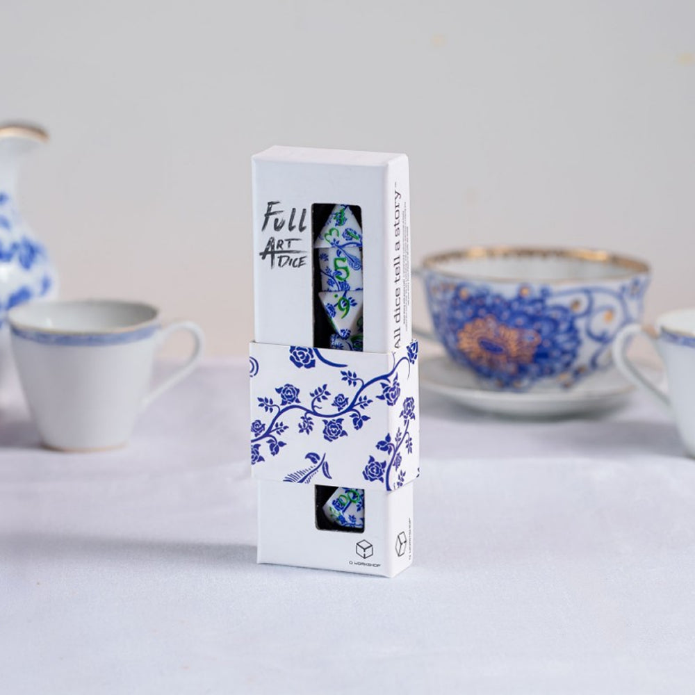 RPG Dice: Full Art - Porcelain (Q-Workshop)