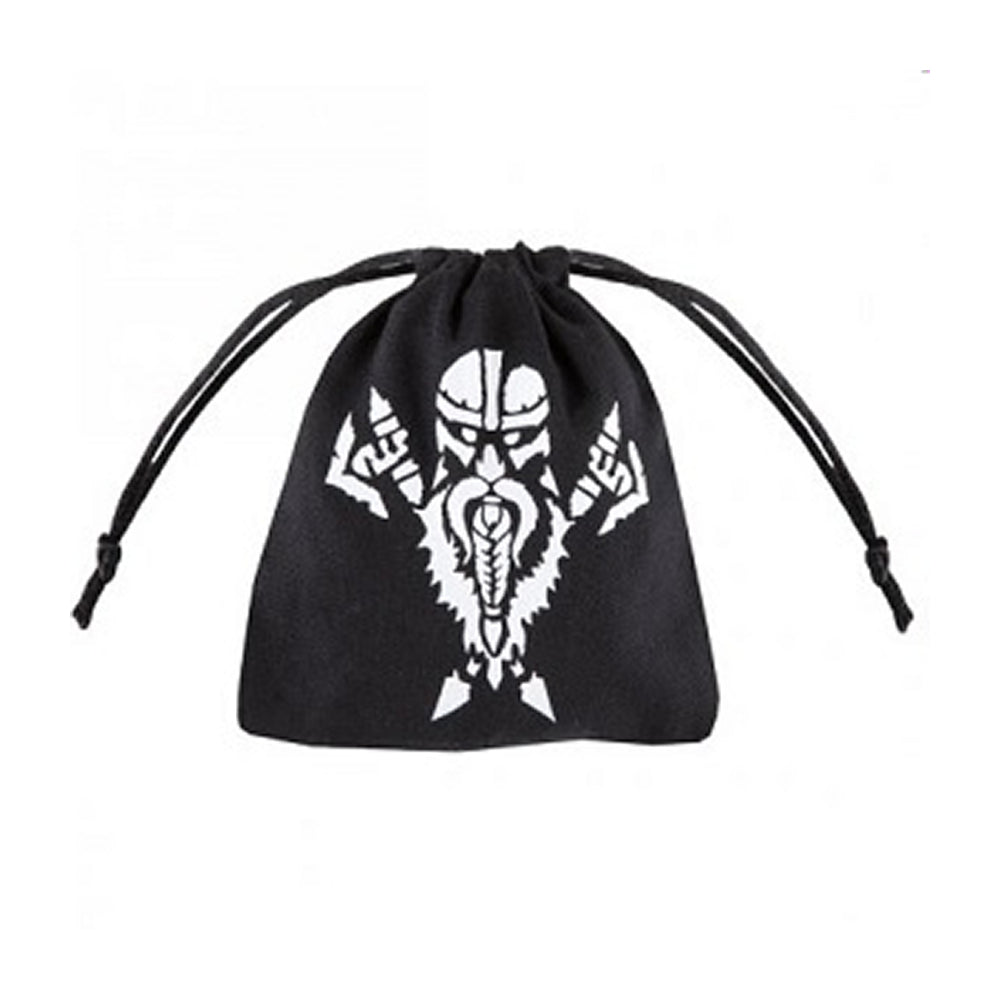 Q-Workshop Dice Bag: Dwarven - Black & White
