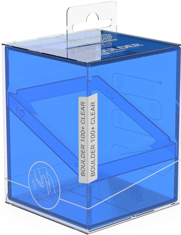 Ultimate Guard Deck Box: Boulder Deck Case - Clear Sapphire (Holds 100+)