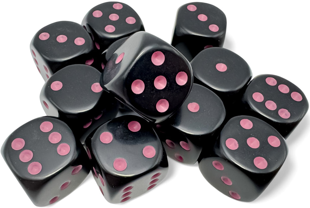 12D6 Set (16mm): Opaque Black/Pink (CHX25648)