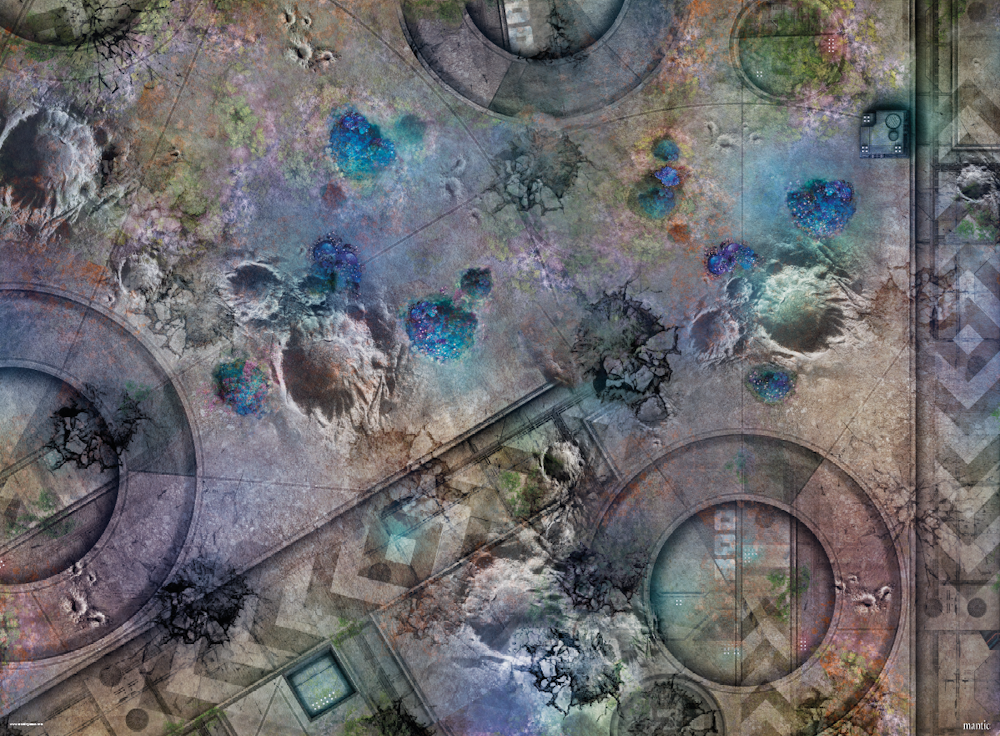 Terrain Crate: Battle Mat - Grim Battlefield 6x4'