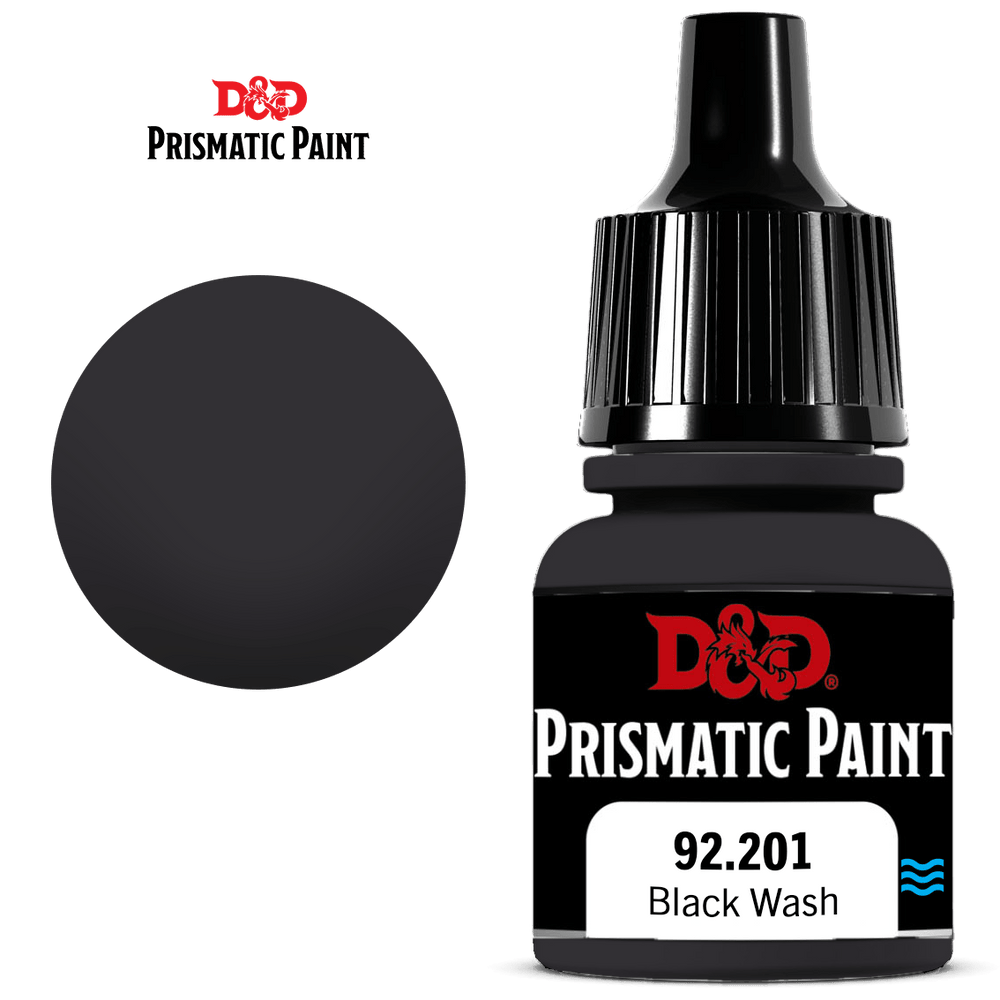 D&D Prismatic Paint: Black Wash (8ml) (92.201)