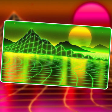 MTG Playmat: Retrowave Artifact (1UP)