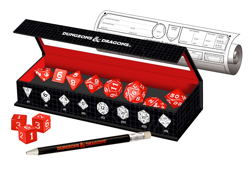 Sirius Dice: D&D New Adventurer Dice Set - Red