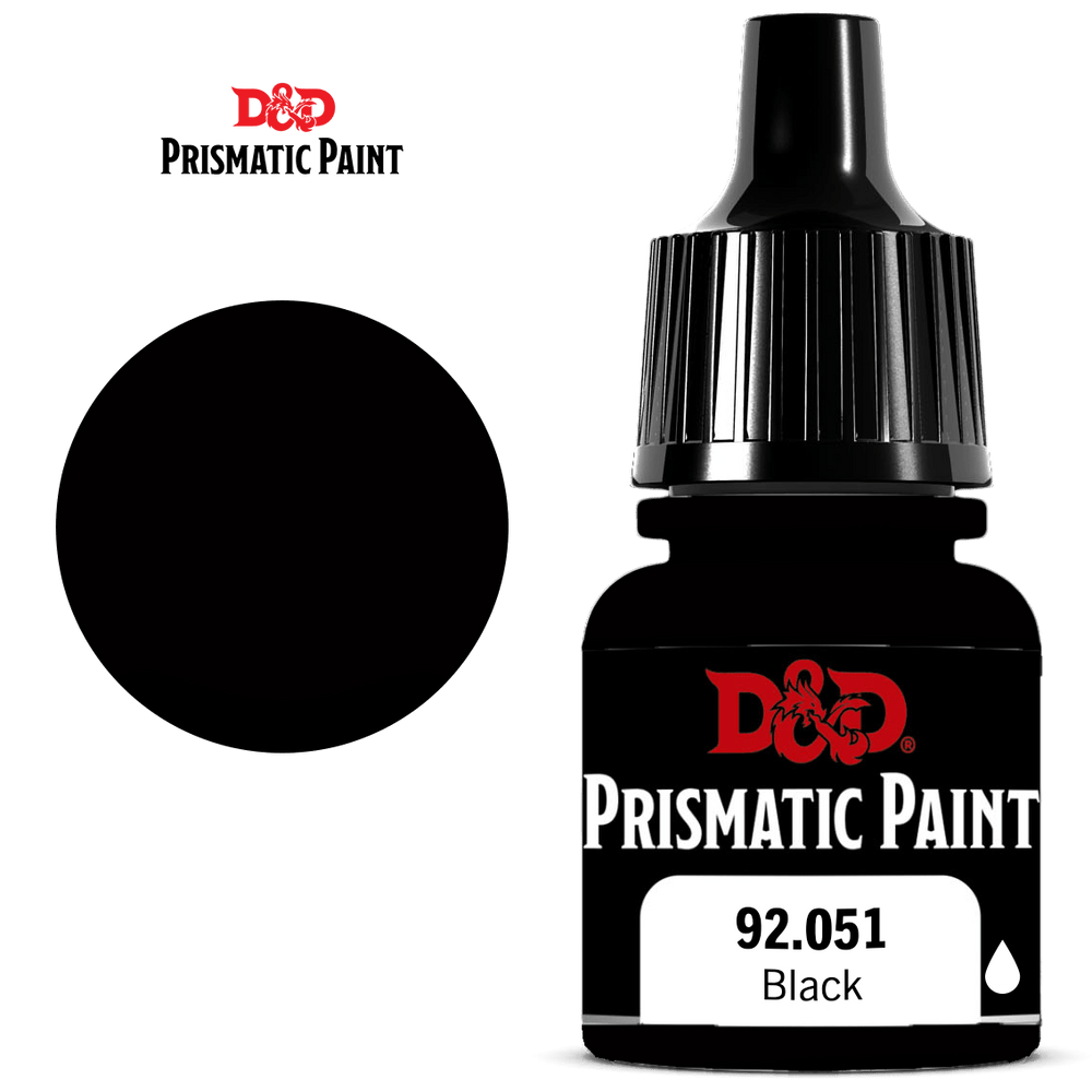 D&D Prismatic Paint: Black (8ml) (92.051)