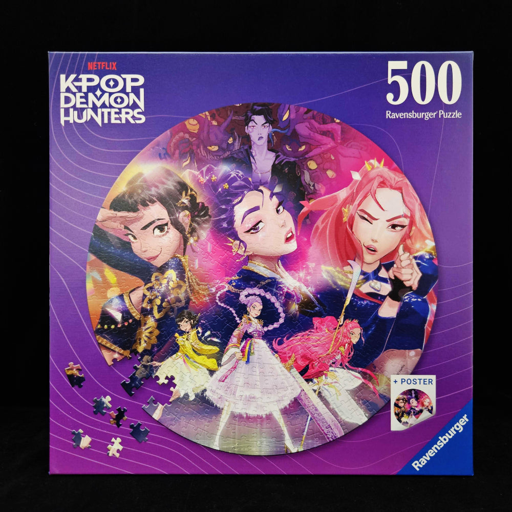 Ravensburger Puzzles (500 Pieces): KPop Demon Hunters (Round Puzzle)