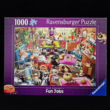 Ravensburger Puzzles (1000 Pieces): Dean MacAdam's Fun Jobs - The Cat Groomer