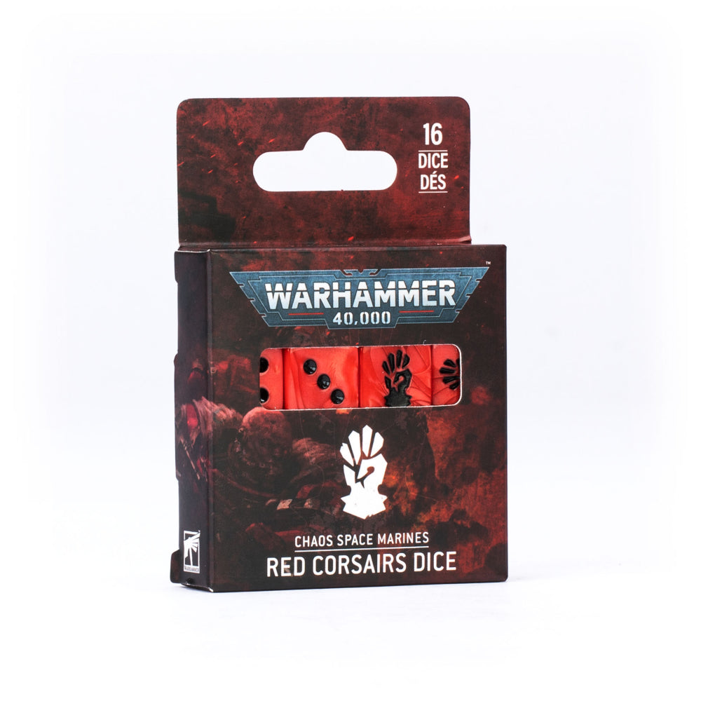 (PREORDER) Warhammer 40,000 Dice: Chaos Space Marines - Red Corsairs