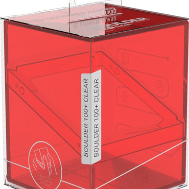 Boulder Deck Case 100+: Clear Ruby