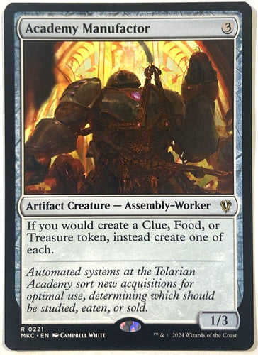 Academy Manufactor [Murders at Karlov Manor Commander]