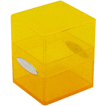 Satin Cube Deck Box: Yellow
