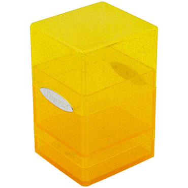 Glitter Satin Tower Deck Box: Yellow