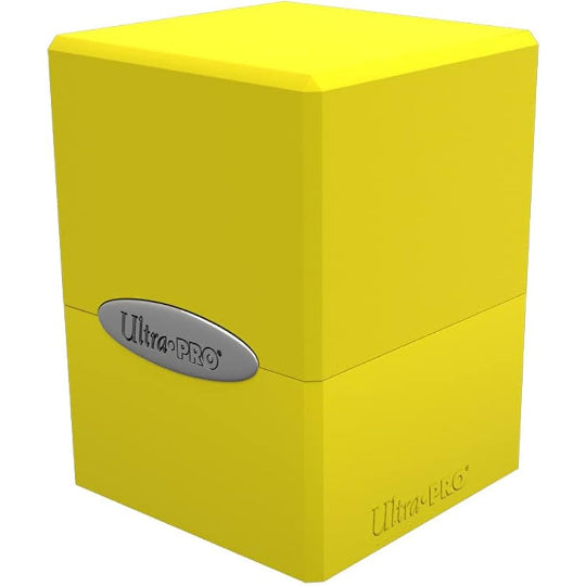 Ultra PRO Deck Box: Satin Cube - Lemon Yellow (Holds 100)