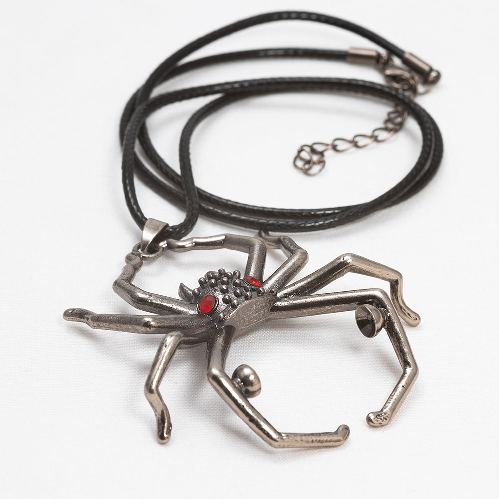 Liquid Core D20 Necklace: Black Widow (Sirius Dice)