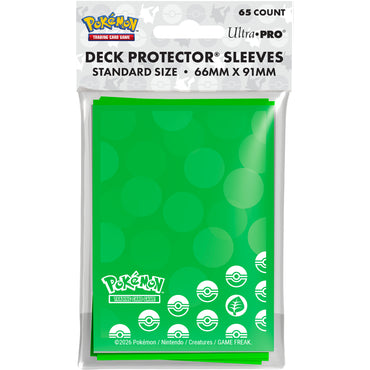 Pokemon Deck Protector Sleeves: Energy - Grass Type (65 Count/ULTRA PRO)