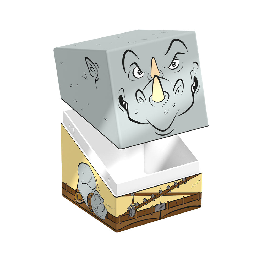 Squaroes Deck Box: TMNT - Rocksteady (Holds 100)