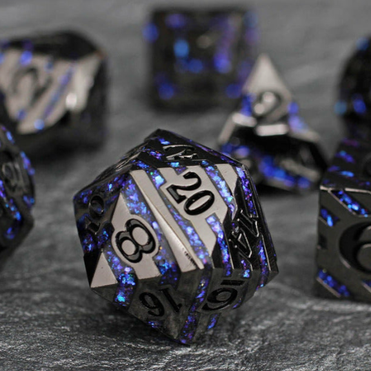 Forged Dice: Metal RPG Set - Star Slash