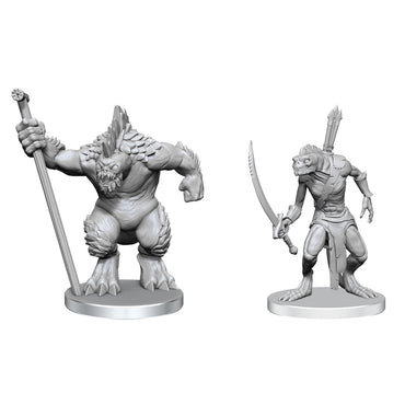 Pathfinder Minis: Xulgath Skirmisher & Stoneliege (Unpainted) (WV26)