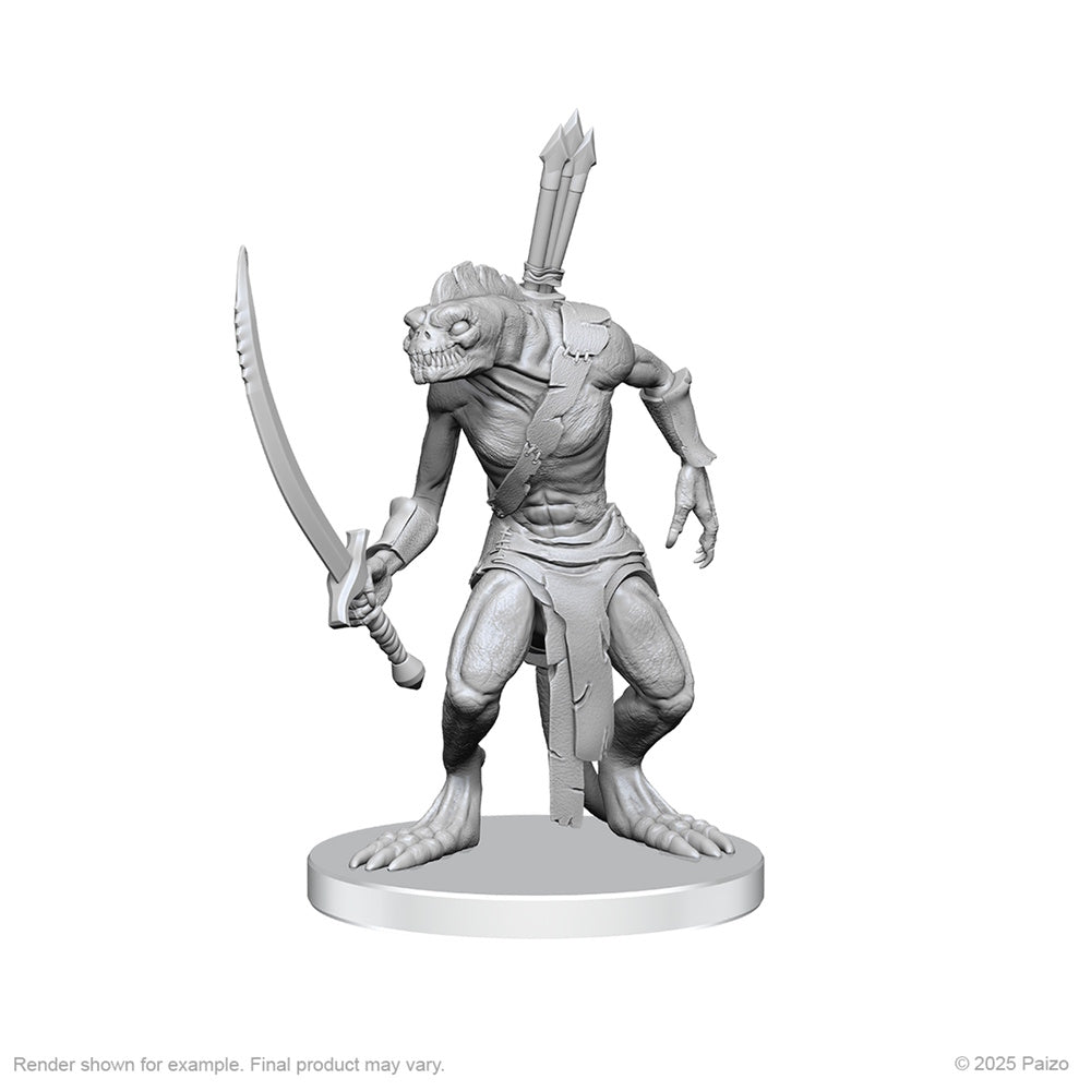 Pathfinder Minis: Xulgath Skirmisher & Stoneliege (Unpainted) (WV26)