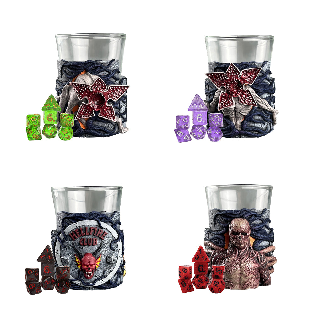 D&D Mini Dice Cups: Stranger Things (+ Mini Dice Set)