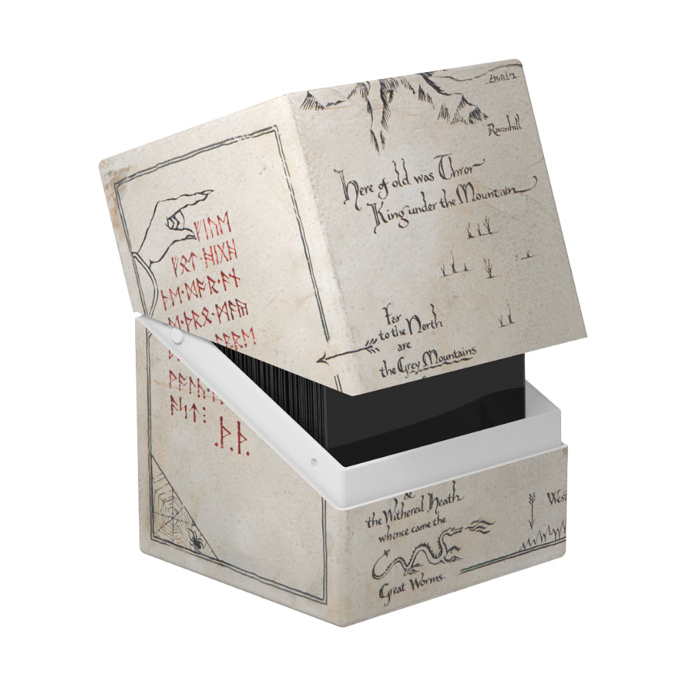 MTG Deck Box: The Hobbit Boulder Deck Case - Thror's Map (Holds 100+ / Glow in the Dark / Ultimate Guard)
