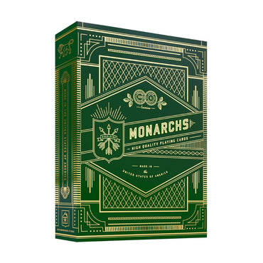 Theory 11 Playing Cards: Monarchs - Green