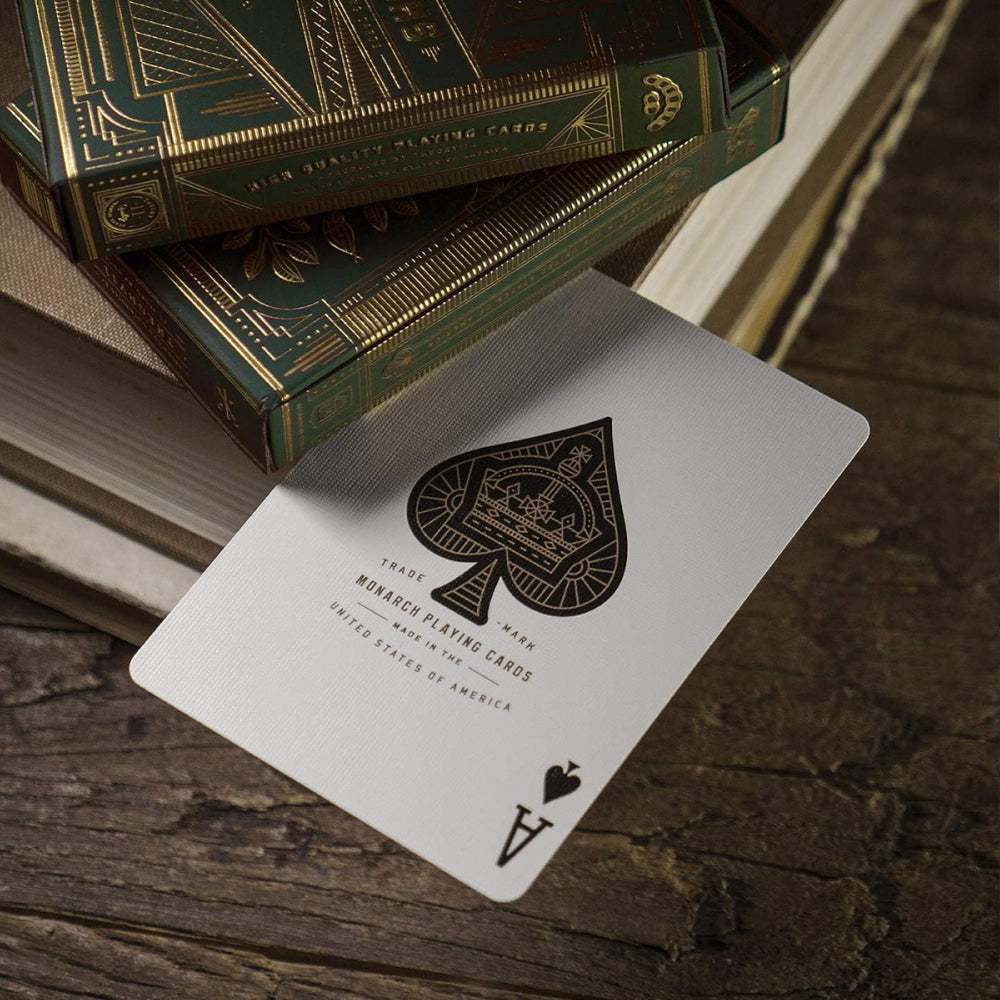 Theory 11 Playing Cards: Monarchs - Green