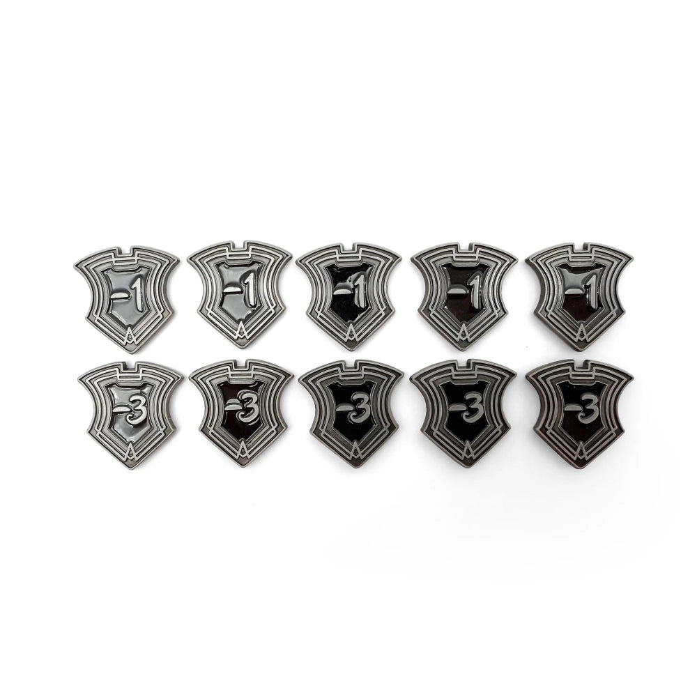 Norse Foundry: Shield Tokens - Ebony (10 Pack)