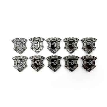 Norse Foundry: Shield Tokens - Ebony (10 Pack)