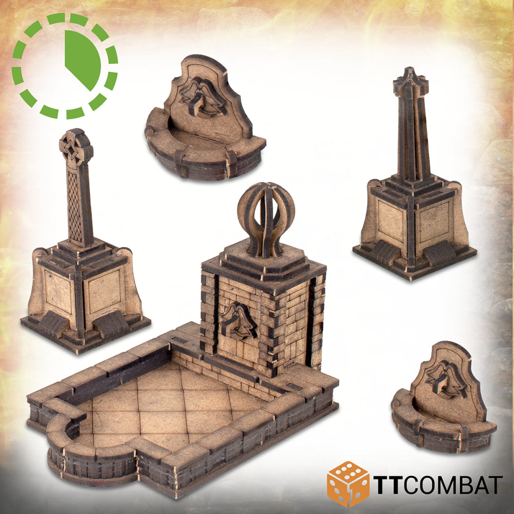TTCombat: Fantasy Realms - Savage Domain Courtyard Accessories