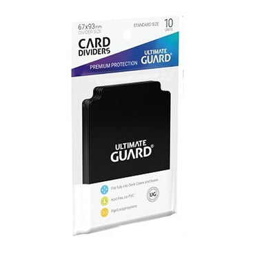 Ultimate Guard Card Dividers: Black (10 Count)